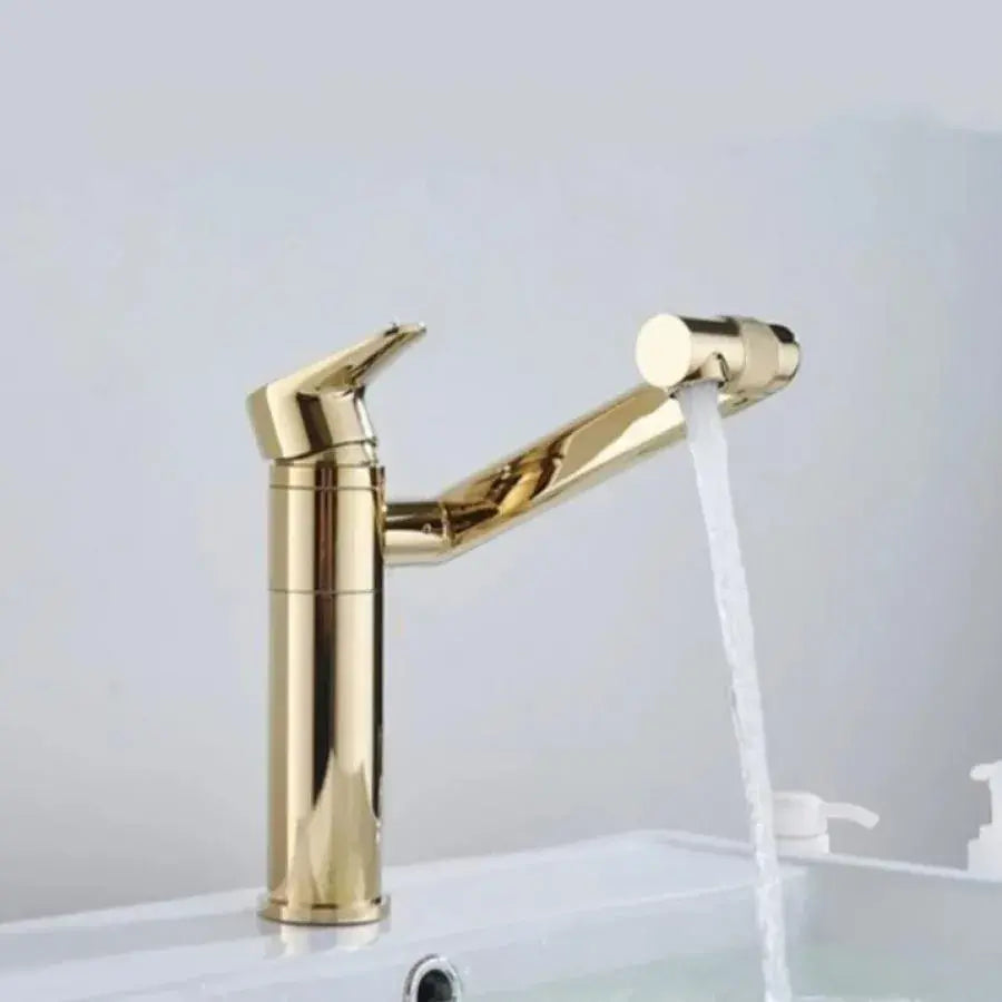 Rubinetto Per Lavabo, Ottone Sanitario, Oro, CF101/A Rubinetti Bagno Titolo predefinito Alessandro Design