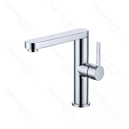 Rubinetto per lavabo, Ottone sanitario, Cromo, 9107 Rubinetti per bagno Titolo predefinito Alessandro Design