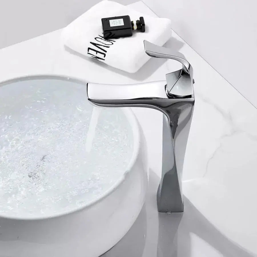 Rubinetto lavabo, ottone sanitario, cromo, CF2021 Rubinetti bagno Titolo predefinito Alessandro Design