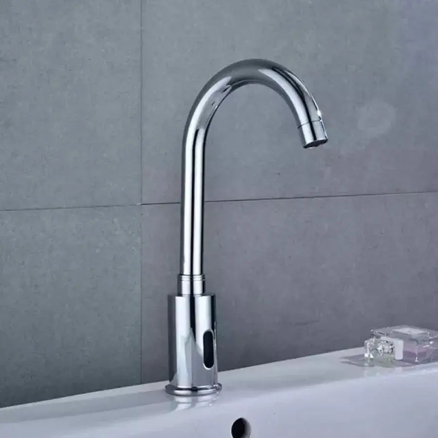Rubinetto per lavabo con sensore, Ottone sanitario, Cromo, Rubinetti per bagno RW-103 Titolo predefinito Alessandro Design