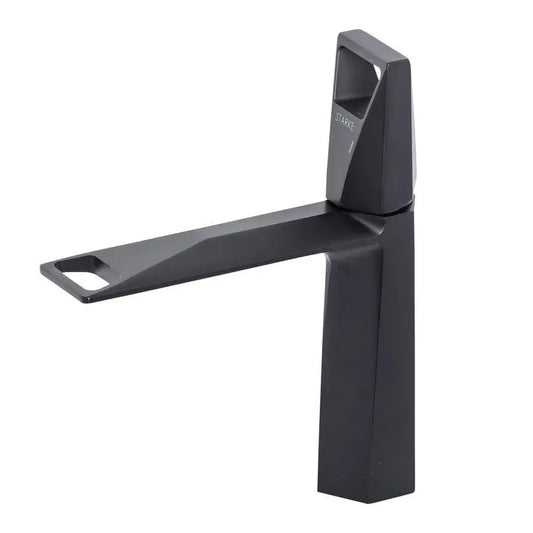 Rubinetto Monocomando Lavabo Cartuccia Ceramica Sanitari Ottone Nero Satinato Attacchi e Kit Fissaggio Inclusi 10107H Rubinetti Bagno Titolo predefinito Alessandro Design