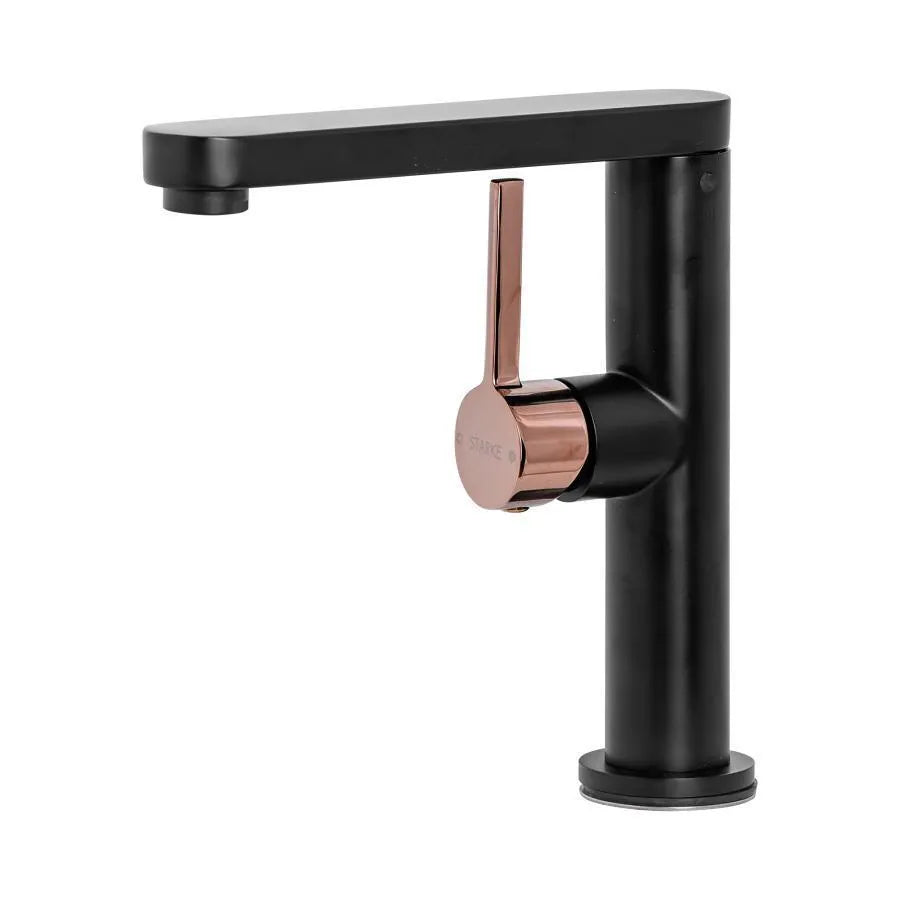 Rubinetto per lavabo, Ottone sanitario, Nero, 9107H/M Rubinetti per bagno Titolo predefinito Alessandro Design