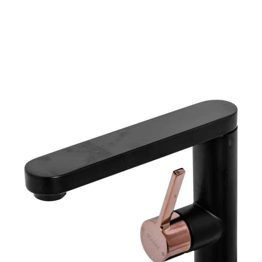 Rubinetto per lavabo, Ottone sanitario, Nero, 9107H/M Rubinetti per bagno Titolo predefinito Alessandro Design