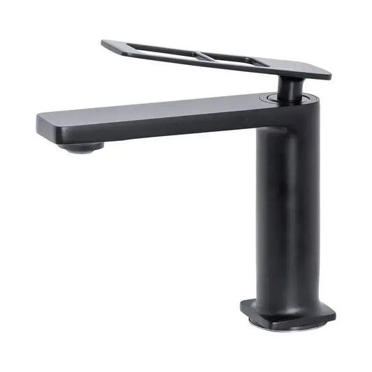 Rubinetto Monocomando Lavabo Cartuccia Ceramica Sanitari Ottone Nero Attacchi e Kit di Fissaggio Inclusi 9707H Rubinetti Bagno Titolo predefinito Alessandro Design