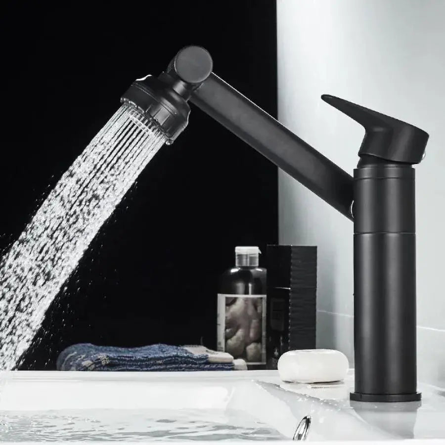 Rubinetto per lavabo, Ottone sanitario, Nero, OD/2027 Rubinetti per il bagno Titolo predefinito Alessandro Design