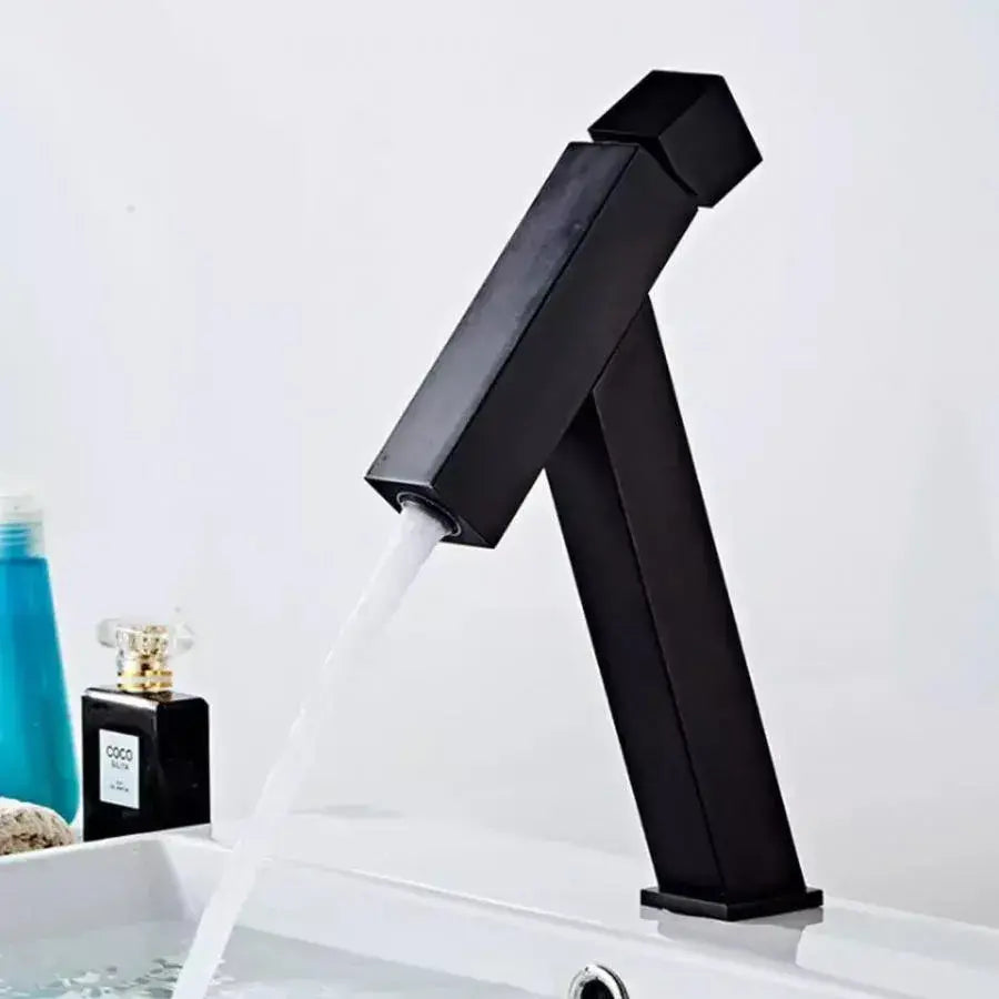 Rubinetto per lavabo, Ottone sanitario, Nero, OD/2036 Rubinetti per bagno Titolo predefinito Alessandro Design