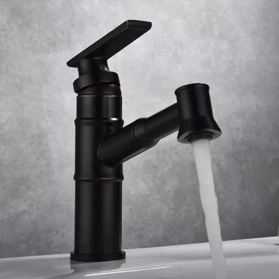Rubinetto per lavabo, Ottone sanitario, Nero, OD/2042 Rubinetti per il bagno Titolo predefinito Alessandro Design