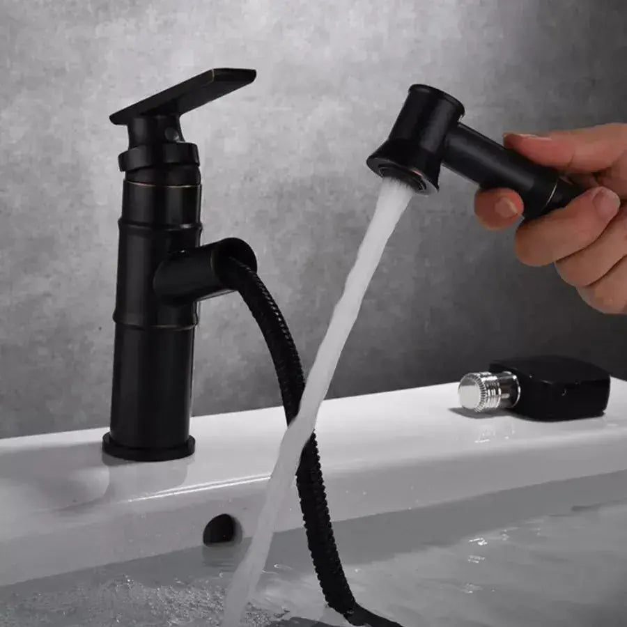 Rubinetto per lavabo, Ottone sanitario, Nero, OD/2042 Rubinetti per il bagno Titolo predefinito Alessandro Design