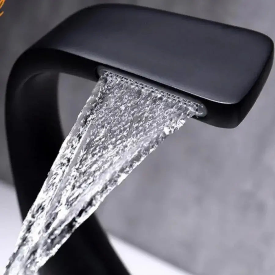 Rubinetto Monocomando Lavabo Sanitari Ottone Nero Attacchi inclusi OD/2055 Rubinetti Bagno Titolo predefinito Alessandro Design