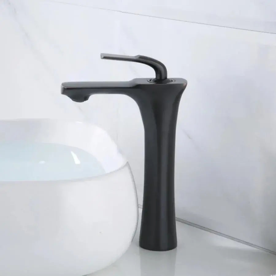 Rubinetto per lavabo, Ottone sanitario, Nero, OD/2067 Rubinetti per bagno Titolo predefinito Alessandro Design