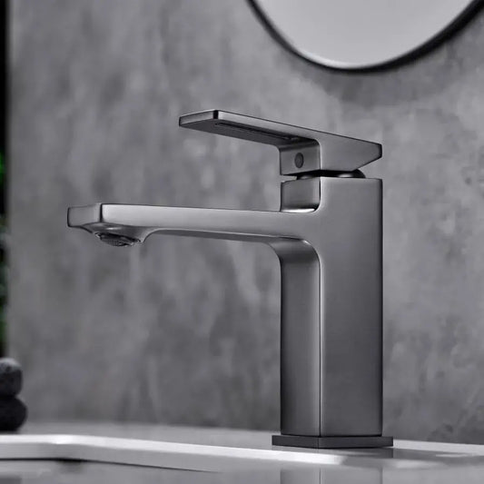 Rubinetto lavabo, ottone sanitario, satinato, 9807N Rubinetti bagno Titolo predefinito Alessandro Design
