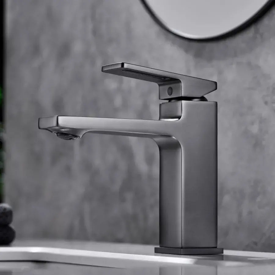 Rubinetto lavabo, ottone sanitario, satinato, 9807N Rubinetti bagno Titolo predefinito Alessandro Design
