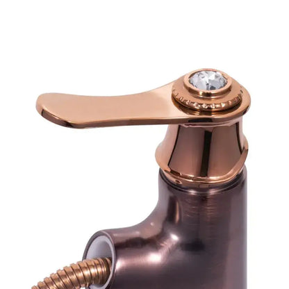 Rubinetto Lavabo Con Doccia Estraibile, Ottone Sanitario, Marrone, OD/2037 Rubinetti Bagno Titolo predefinito Alessandro Design