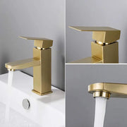 Rubinetto per lavabo in acciaio inossidabile dorato ZY1007 Rubinetti per bagno Titolo predefinito Alessandro Design