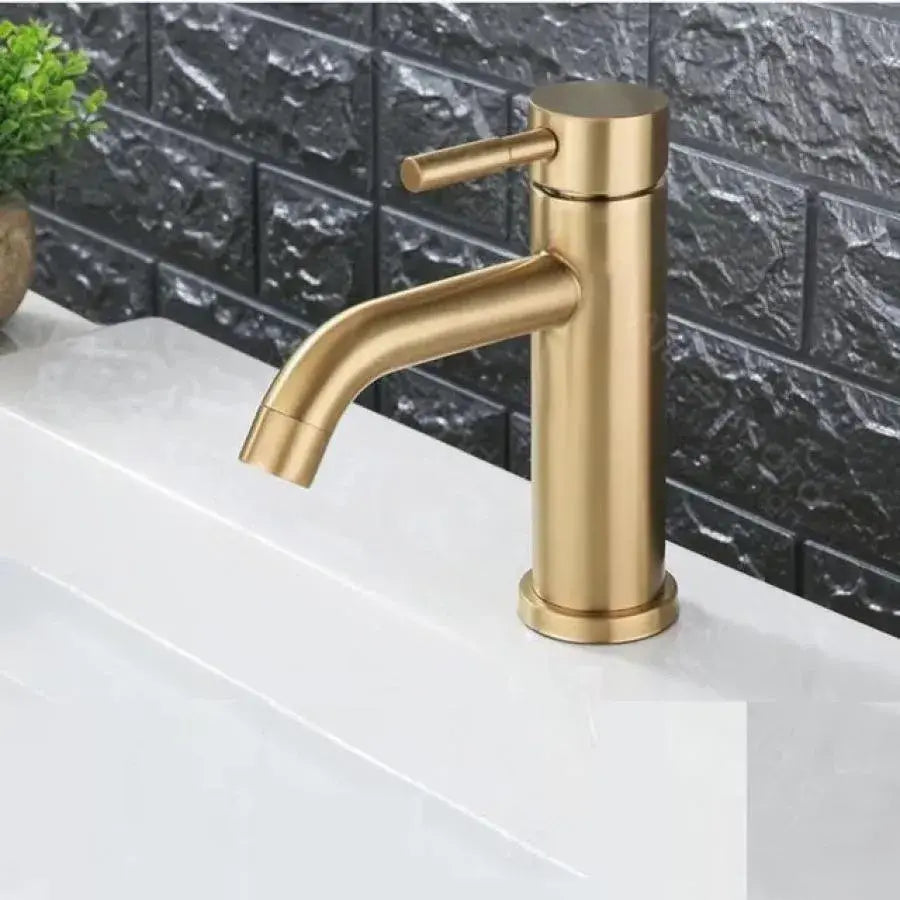 Rubinetto per lavabo, Acciaio inossidabile SUS304, Oro, N/MP0A1 Rubinetti per bagno Titolo predefinito Alessandro Design