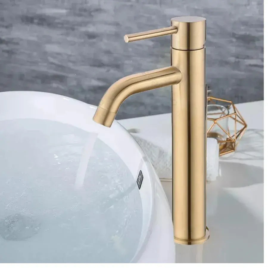 Rubinetto per lavabo, Acciaio inossidabile SUS304, Oro, N/MP0A2 Rubinetti per bagno Titolo predefinito Alessandro Design