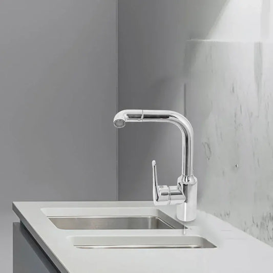 Rubinetto per lavabo, Cromo, Rubinetti da cucina CP101 Titolo predefinito Alessandro Design