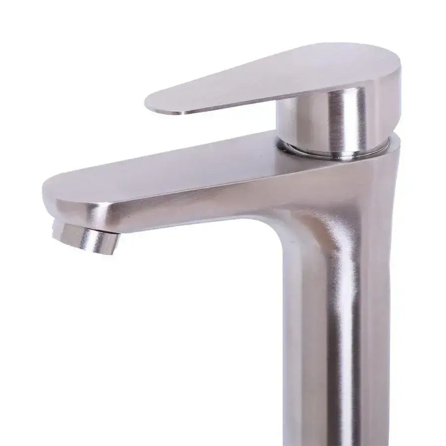 Rubinetto per lavabo, acciaio inossidabile SUS304, satinato, Rubinetti per bagno MP006 Titolo predefinito Alessandro Design