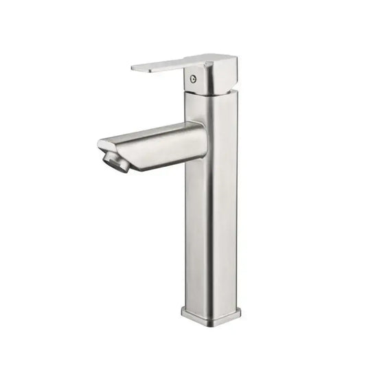 Rubinetto per lavabo, acciaio inossidabile SUS304, satinato, Rubinetti per bagno MP014 Titolo predefinito Alessandro Design