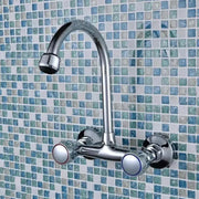 Rubinetto a Parete con Rosetta e Bocca Girevole, Lega, Cromo, PR001 Rubinetti Bagno Titolo predefinito Alessandro Design