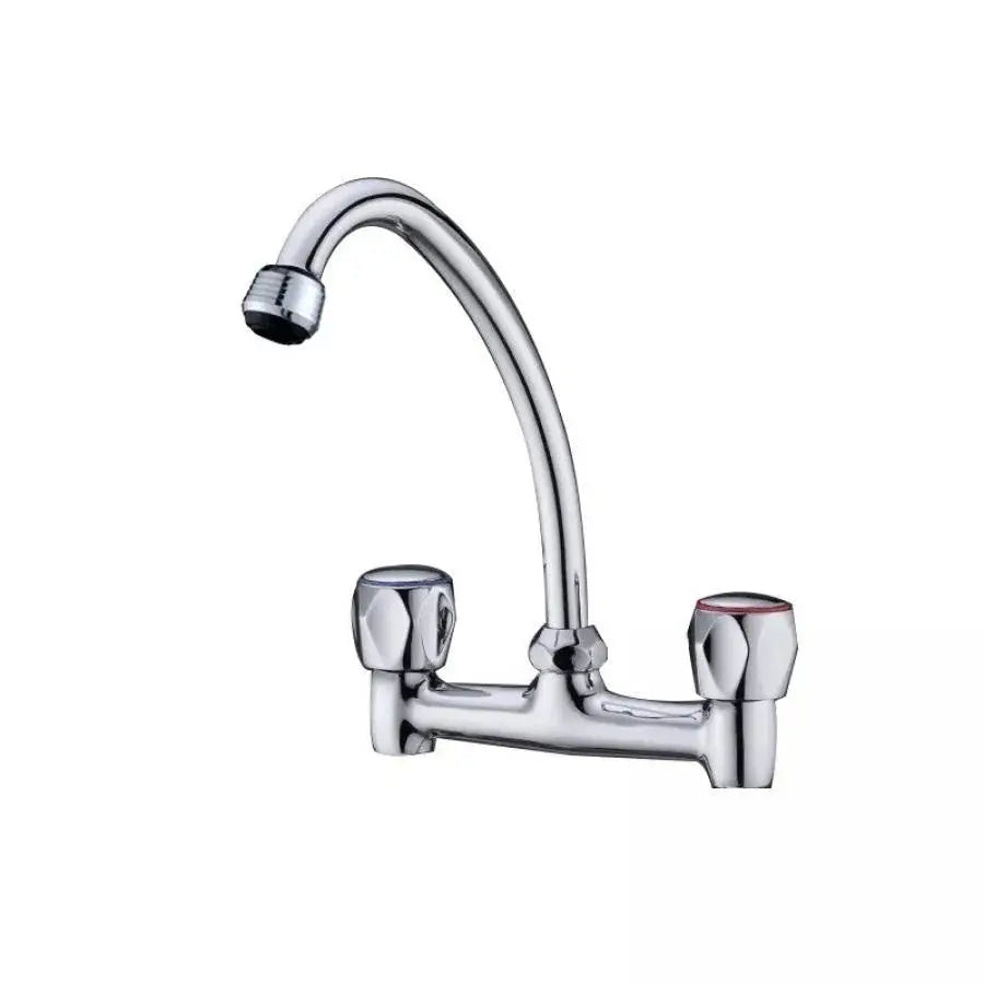 Miscelatore da cucina con bocca girevole, metallo composito, cromo, SR001 Rubinetti cucina Titolo predefinito Alessandro Design