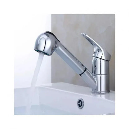 Rubinetto Tipo Barbiere con Doccia Estraibile, Lega, Cromo, FR001 Rubinetteria Bagno Titolo predefinito Alessandro Design
