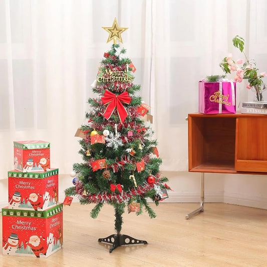 Albero di Natale artificiale verde 1,5 m Globi decorati Coni Installazione e orpello Titolo predefinito Alessandro Design