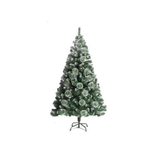 Abete Artificiale, 240 cm, Verde con Bianco Titolo predefinito Alessandro Design