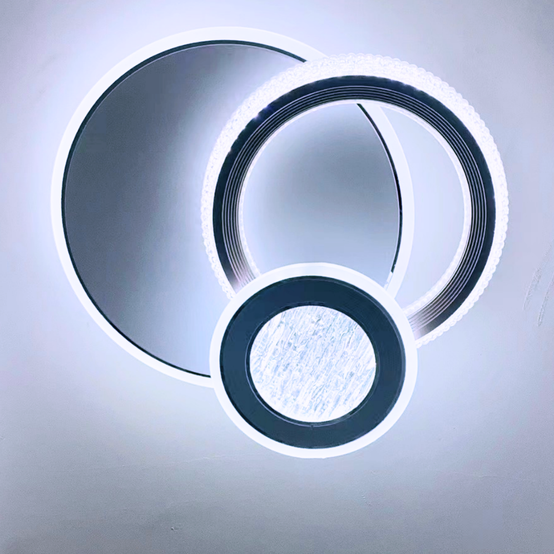 Lampadario LED NYXORA 44W, 3 Cerchi, Luce Fredda/Calda/Neutra, Lampadari LED Bianchi Titolo predefinito Alessandro Design