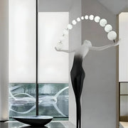 Anatolio Lampada da Terra LED 24W 4000KMetallo Nero Veioze & Lampada da Terra Titolo predefinito Alessandro Design