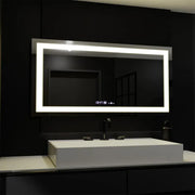 Specchio rettangolare a LED, 160x80 cm, Verite MotionGlow Marcello, Sistema di disappannamento, Orologio e Termometro, Specchi Dimmerabili Marcello Titolo predefinito Alessandro Design