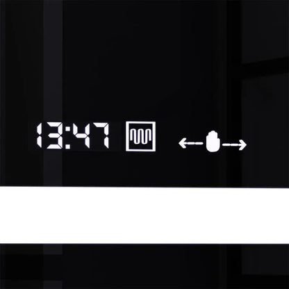 Specchio rettangolare a LED, 160x80 cm, Verite MotionGlow Marcello, Sistema di disappannamento, Orologio e Termometro, Specchi Dimmerabili Marcello Titolo predefinito Alessandro Design