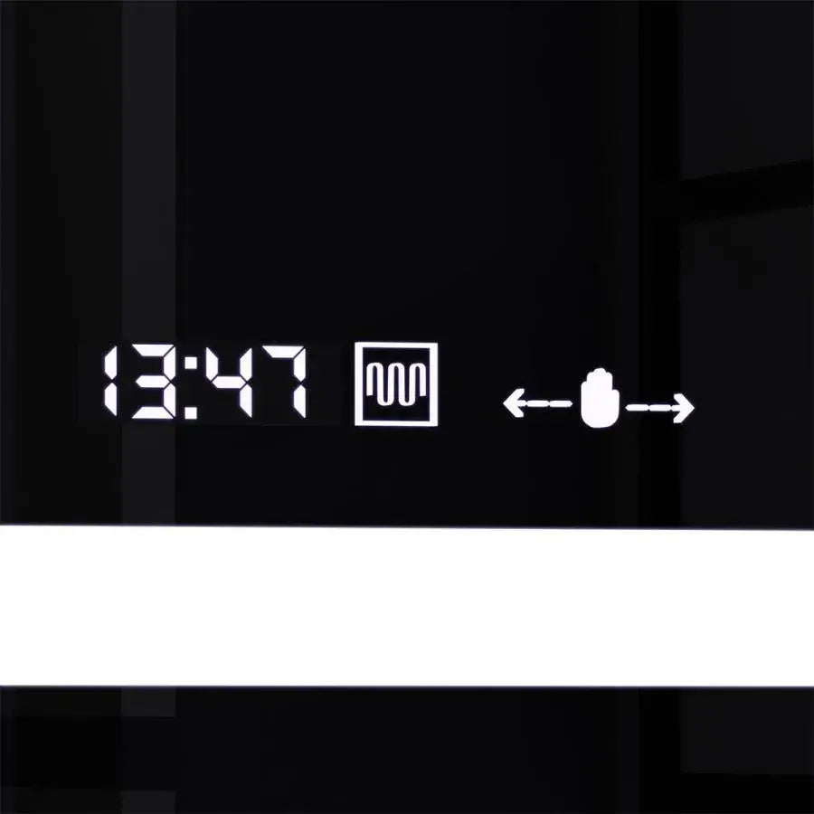 Specchio rettangolare a LED, 160x80 cm, Verite MotionGlow Marcello, Sistema di disappannamento, Orologio e Termometro, Specchi Dimmerabili Marcello Titolo predefinito Alessandro Design