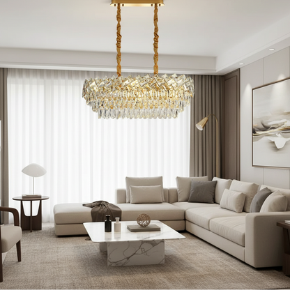 Lampadario di cristallo WINDSOR Regalis 10x E14, Oro lucido, Altezza regolabile Lampadari di cristallo Titolo predefinito Alessandro Design