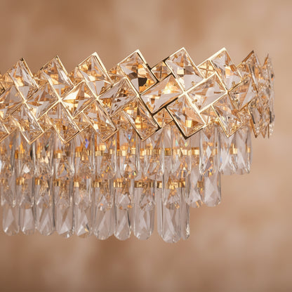 Lampadario di cristallo WINDSOR Regalis 10x E14, Oro lucido, Altezza regolabile Lampadari di cristallo Titolo predefinito Alessandro Design