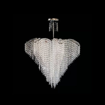 Candelabru Cristal Adan, 8xE27, Argintiu, Metal si Cristal Candelabre Clasice Default Title Alessandro Design
