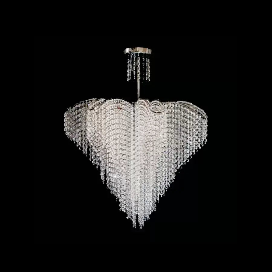 Candelabru Cristal Adan, 8xE27, Argintiu, Metal si Cristal Candelabre Clasice Default Title Alessandro Design