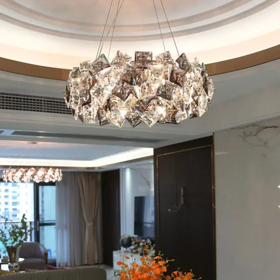 Candelabri in cristallo Arian 6x E27 Candelabri in cristallo dorato Titolo predefinito Alessandro Design