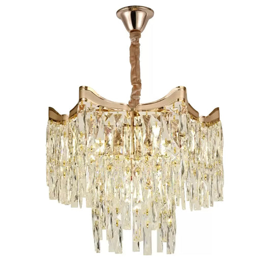 Candelabru Cristal Bellamy 5x E27 Auriu Candelabre Cristal Default Title Alessandro Design