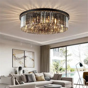 Lampadario in cristallo Brady Ø40 cm, 6xE14, Lampadari in cristallo grigio Titolo predefinito Alessandro Design