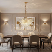 Lampadario in Cristallo WINDSOR Supremo 10xE14, Diametro 80cm, Oro Lucido, Altezza Regolabile Lampadari in Cristallo Titolo predefinito Alessandro Design