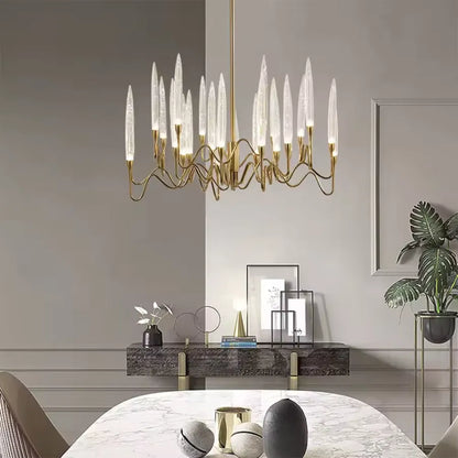 Lampadario Cristal Delta 12XG4 Lampadari Moderni Oro Titolo predefinito Alessandro Design
