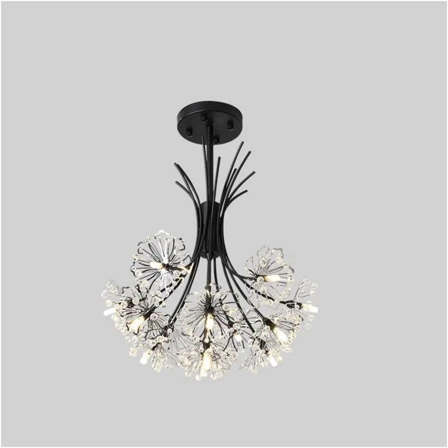 Lampadario in Cristallo PETERHOF Petito, 13xG4, Diametro 52 cm, Nero Lampadari Moderni Titolo predefinito Alessandro Design