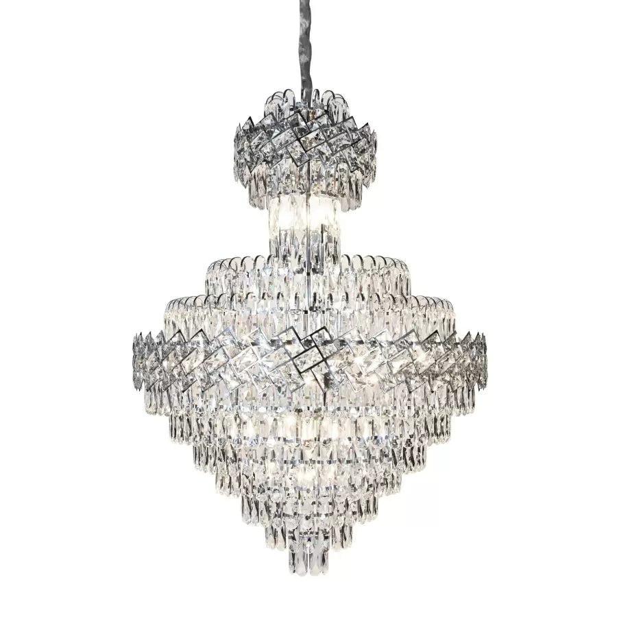 Candelabro di cristallo Joel 22x E27 Candelabro di cristallo argento Titolo predefinito Alessandro Design