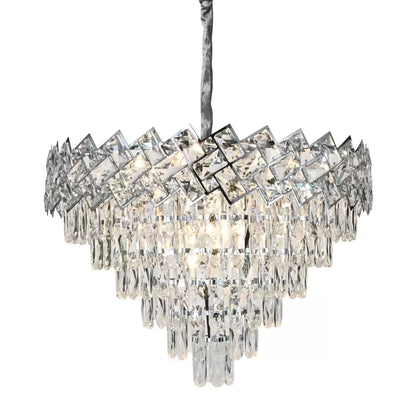 Lampadario di cristallo Jordan 10 x E27 Lampadario di cristallo argento Titolo predefinito Alessandro Design