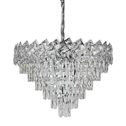Lampadario di cristallo Jordan 10 x E27 Lampadario di cristallo argento Titolo predefinito Alessandro Design