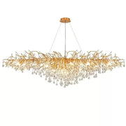 Candelabri in cristallo Kaiser 13x G9 Diametro 120 cm Candelabri in cristallo dorato Titolo predefinito Alessandro Design