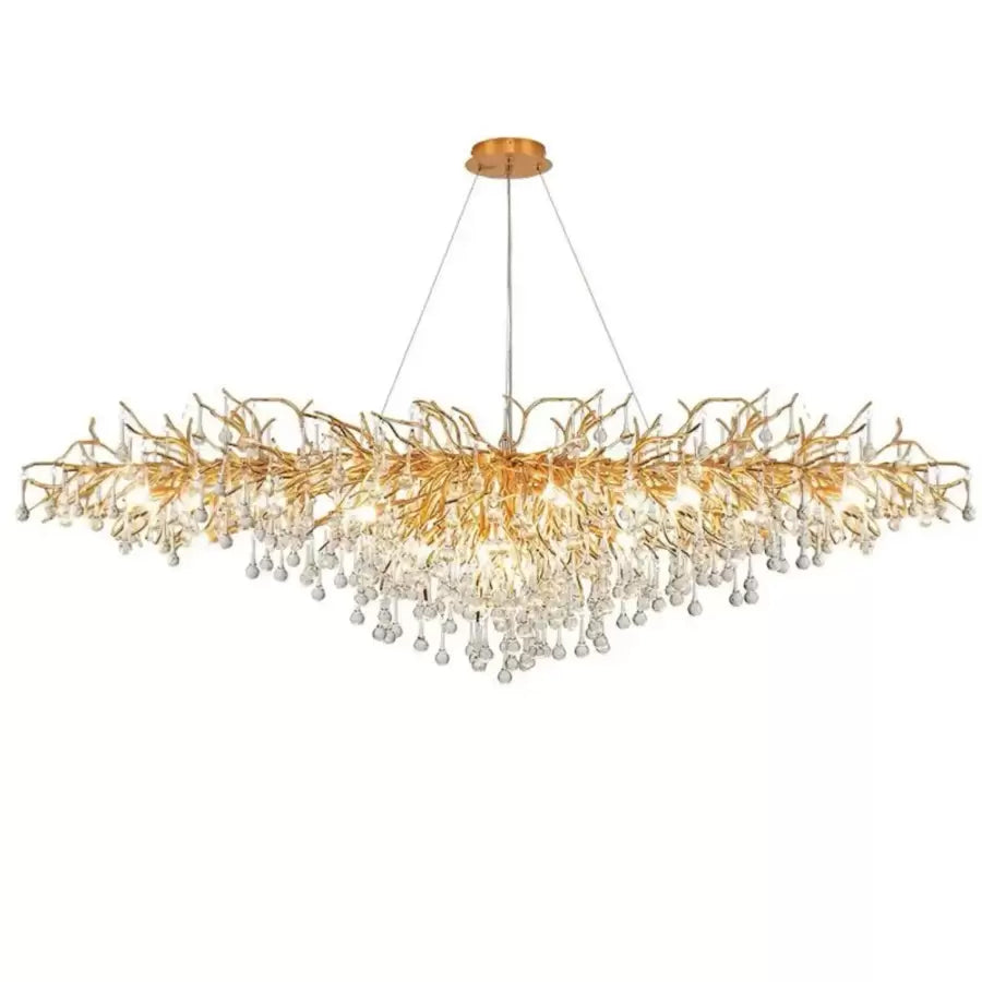 Candelabri in cristallo Kaiser 13x G9 Diametro 120 cm Candelabri in cristallo dorato Titolo predefinito Alessandro Design