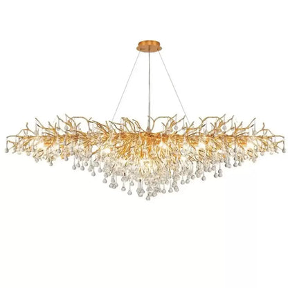 Candelabri in cristallo Kaiser 13x G9 Diametro 120 cm Candelabri in cristallo dorato Titolo predefinito Alessandro Design