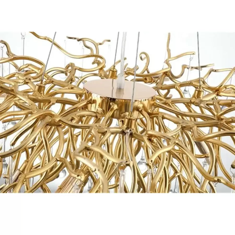 Candelabri in cristallo Kaiser 13x G9 Diametro 120 cm Candelabri in cristallo dorato Titolo predefinito Alessandro Design